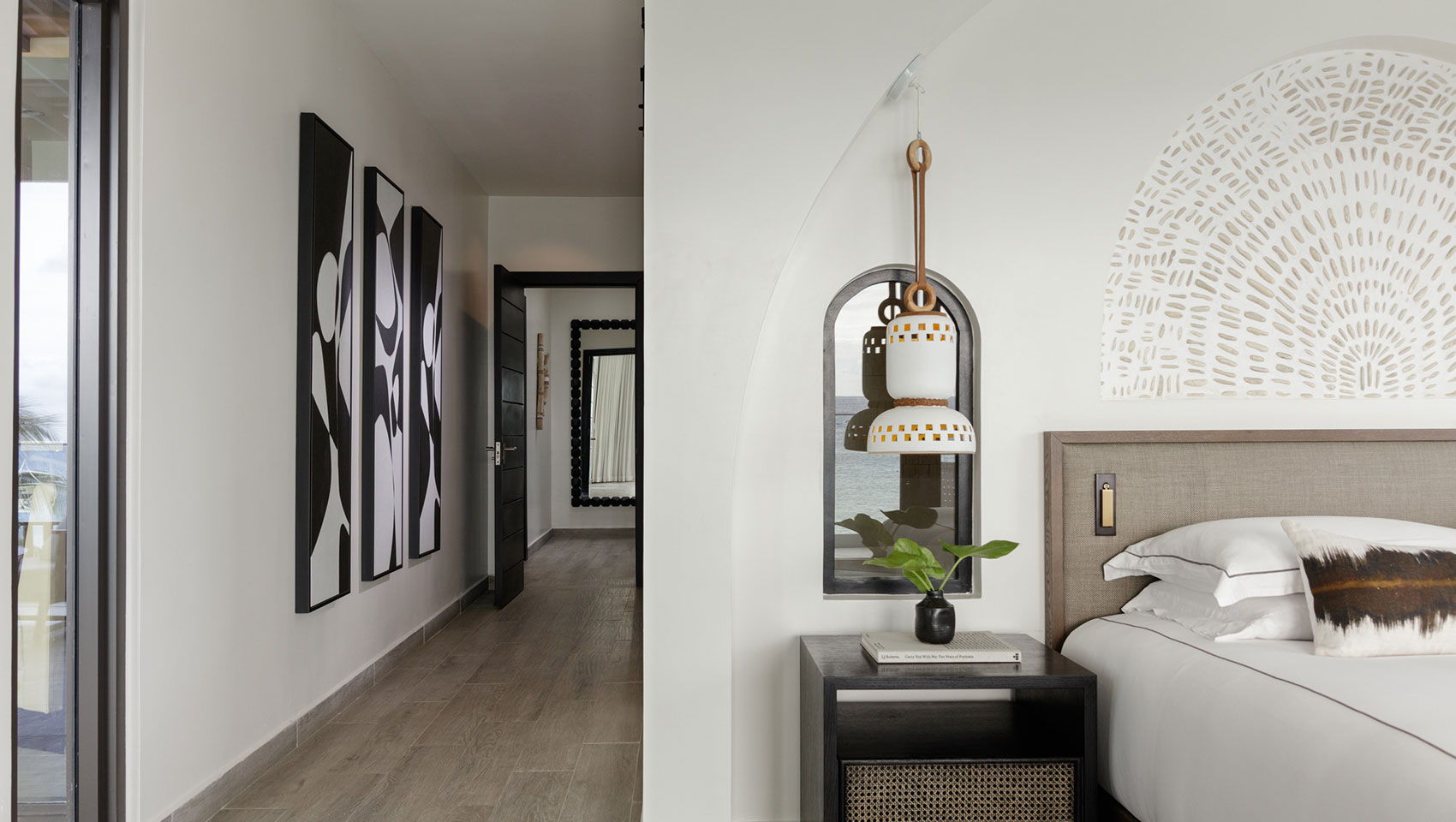 Bedroom in Beachfront Penthouse at Kimpton Grand Roatan Resort