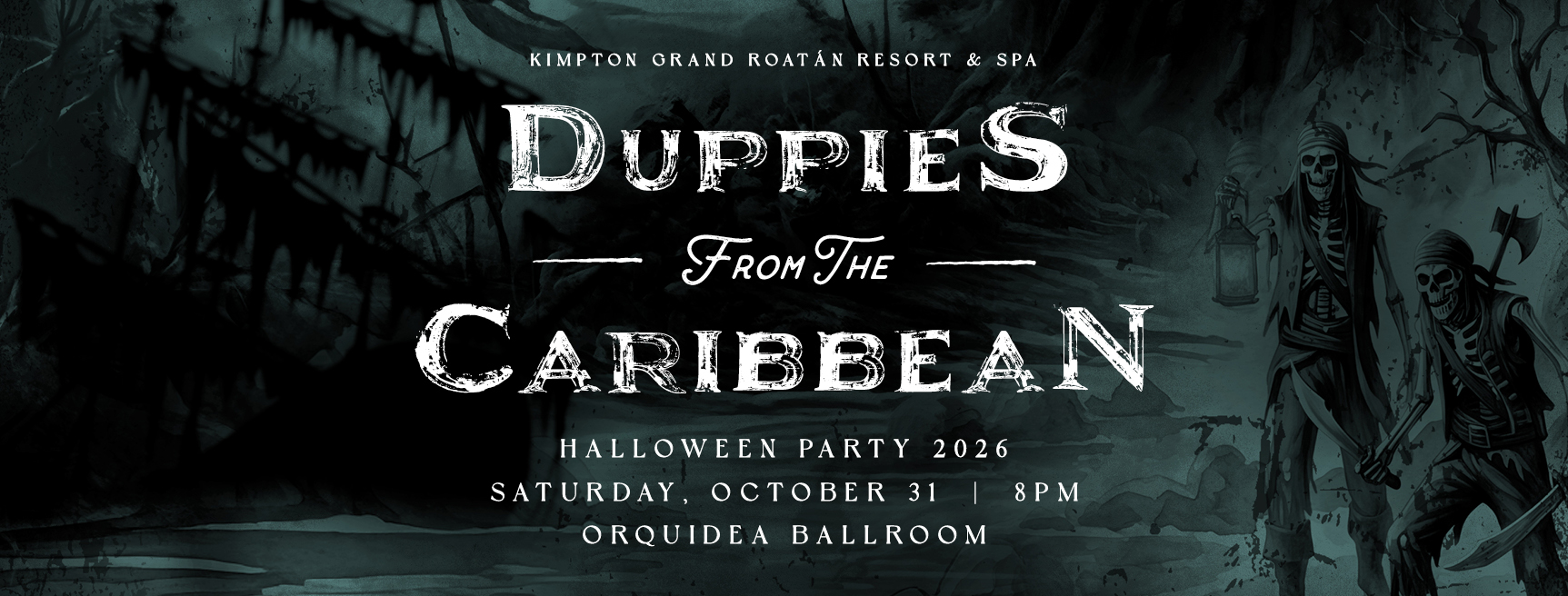Duppies from the Caribbean Halloween Party Flyer