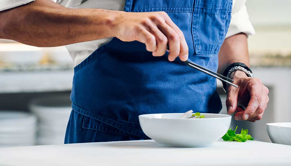 alera chef creating captain's catch ceviche