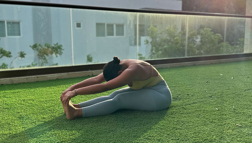 Woman Stretching