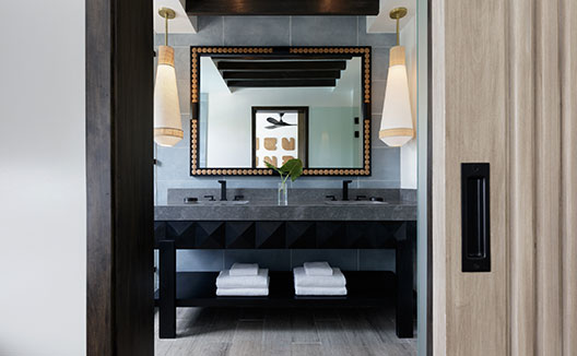 Two Bedroom Beachfront Penthouse view bathroom sink